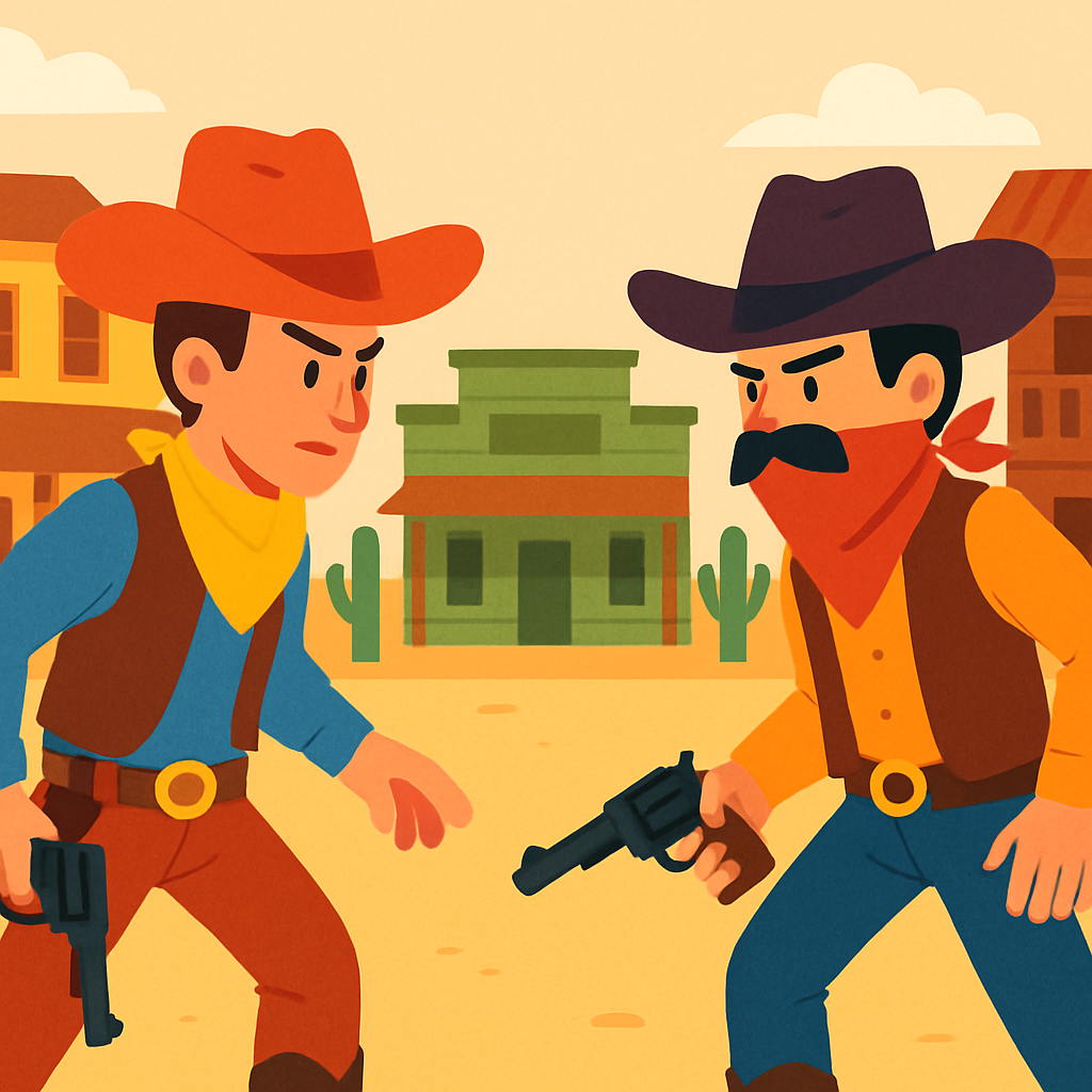 Wild West Cowboy Showdown DIY Paint By Diamonds