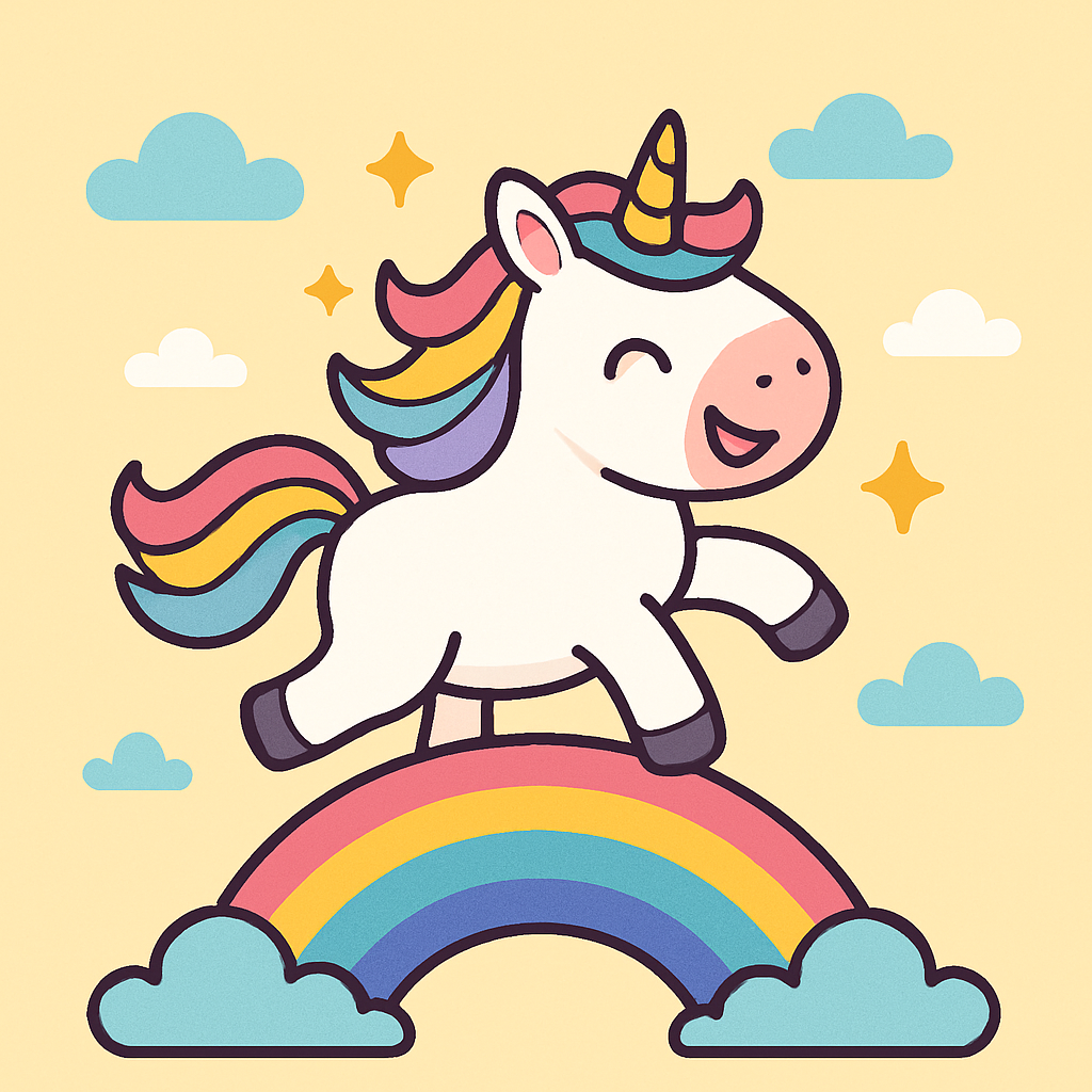 Jolly Unicorn Diamond Painting