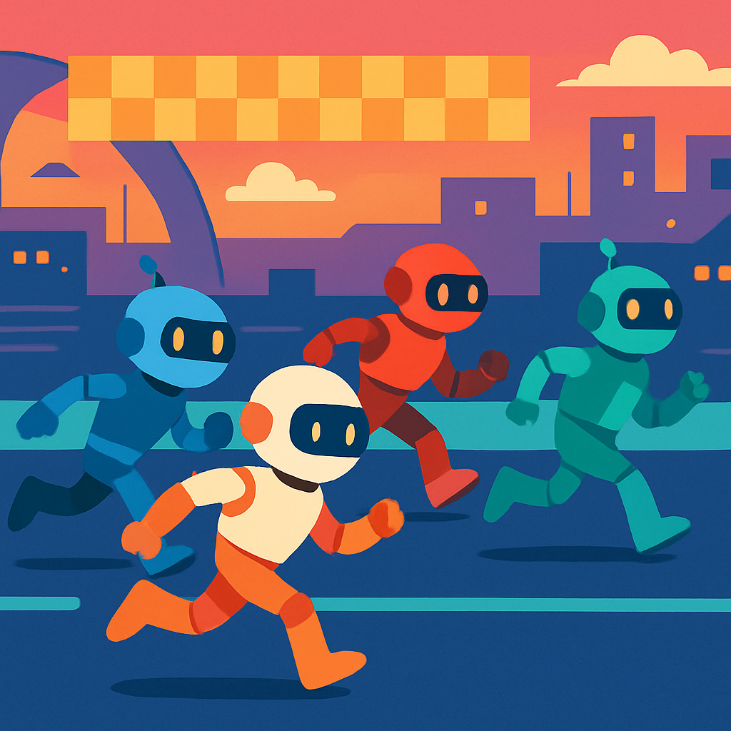 Robot Race Paint By Diamonds Art