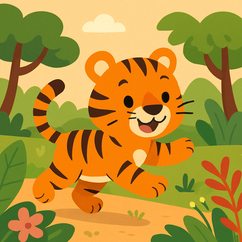 Happy Tiger Paint By Color