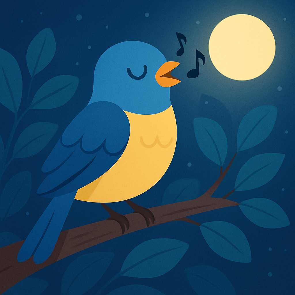 Dreamy Nightingale Paint By Color