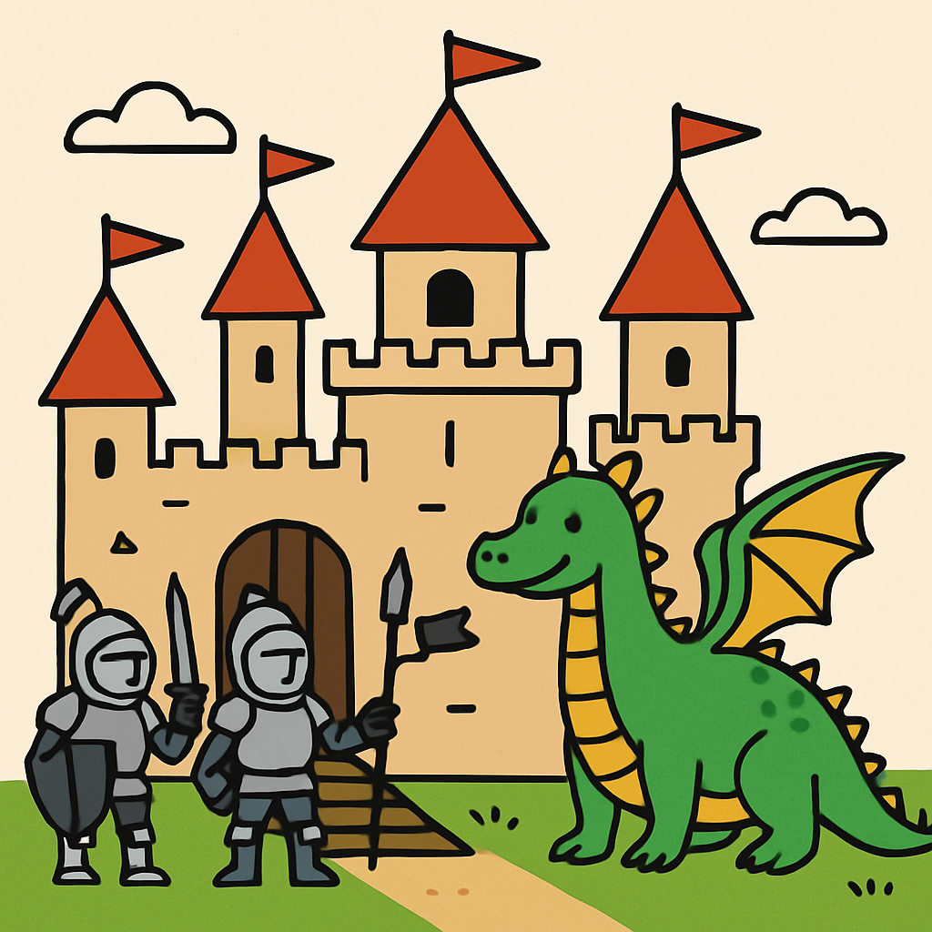 Medieval Castle Kingdom Paint By Diamonds Art