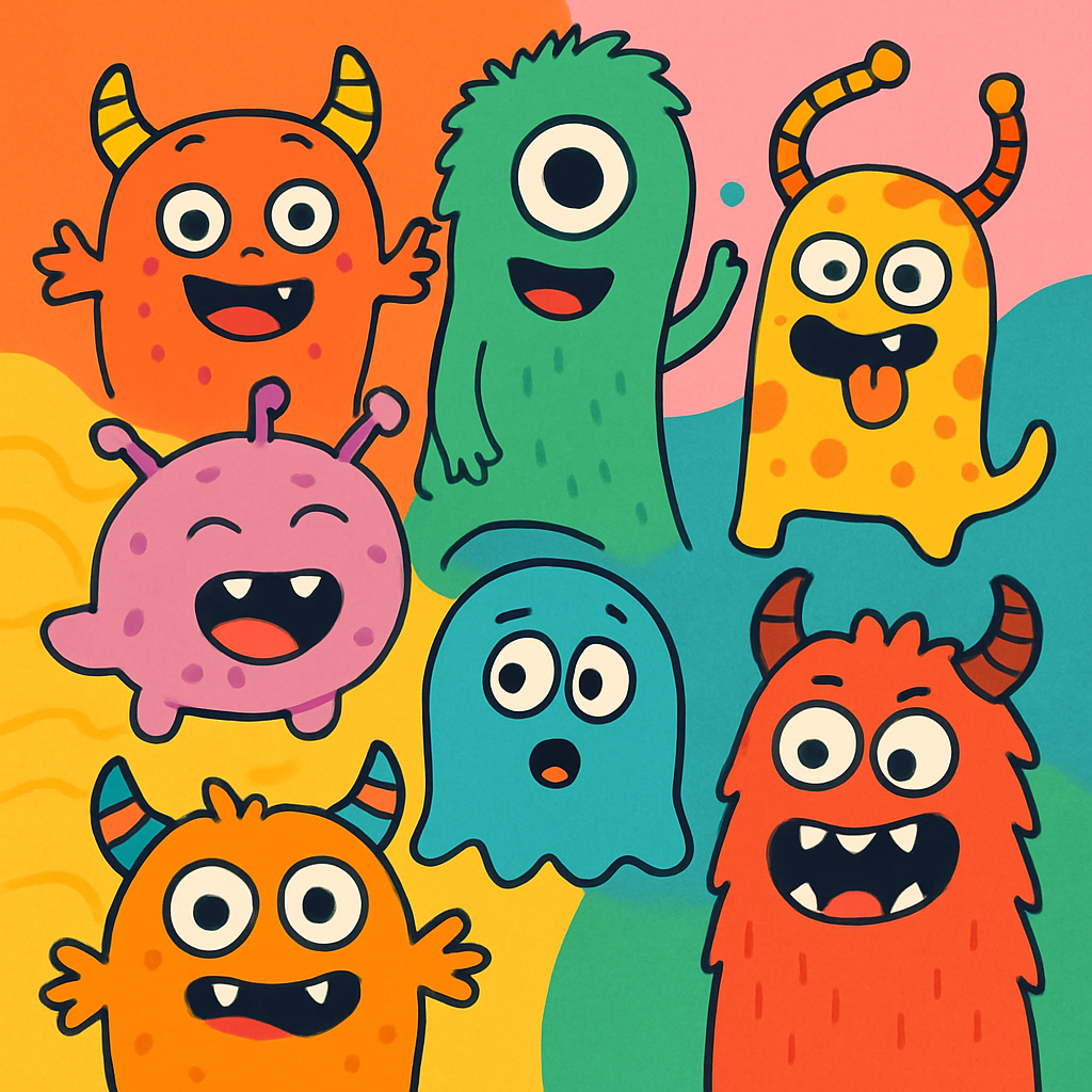 Monster Mischief Crew Paint By Diamonds Art