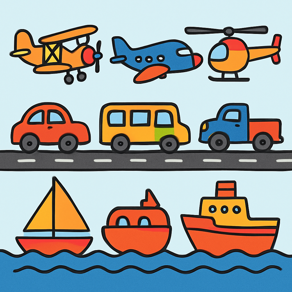 Transportation Adventure World Paint By Diamonds Art