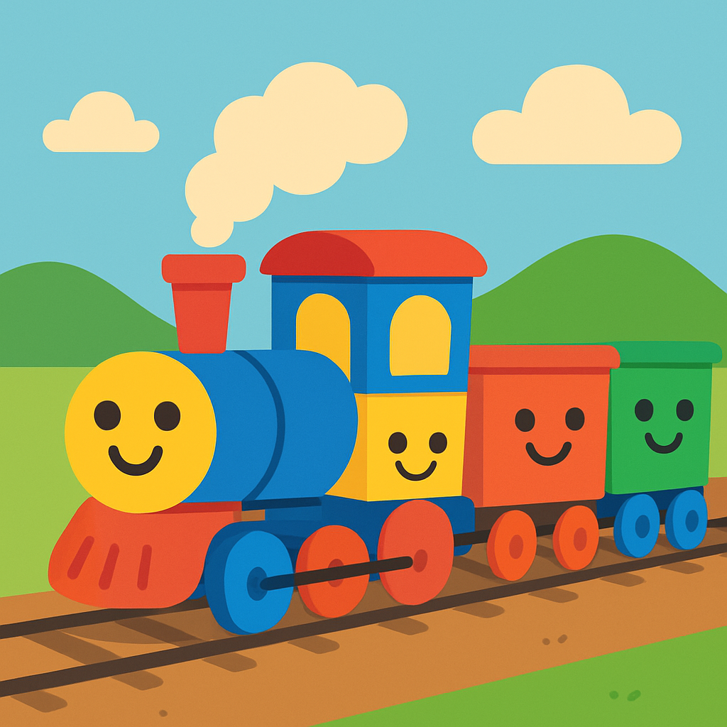 Adventure On A Train Paint By Diamonds Kits