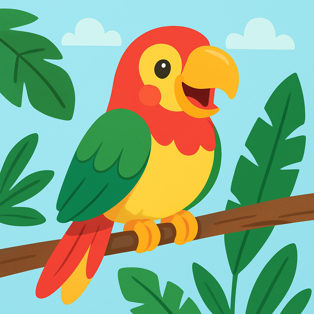 Adventure With A Parrot Paint By Diamonds Kits