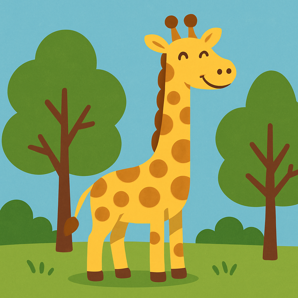 Nifty Giraffe Paint By Color