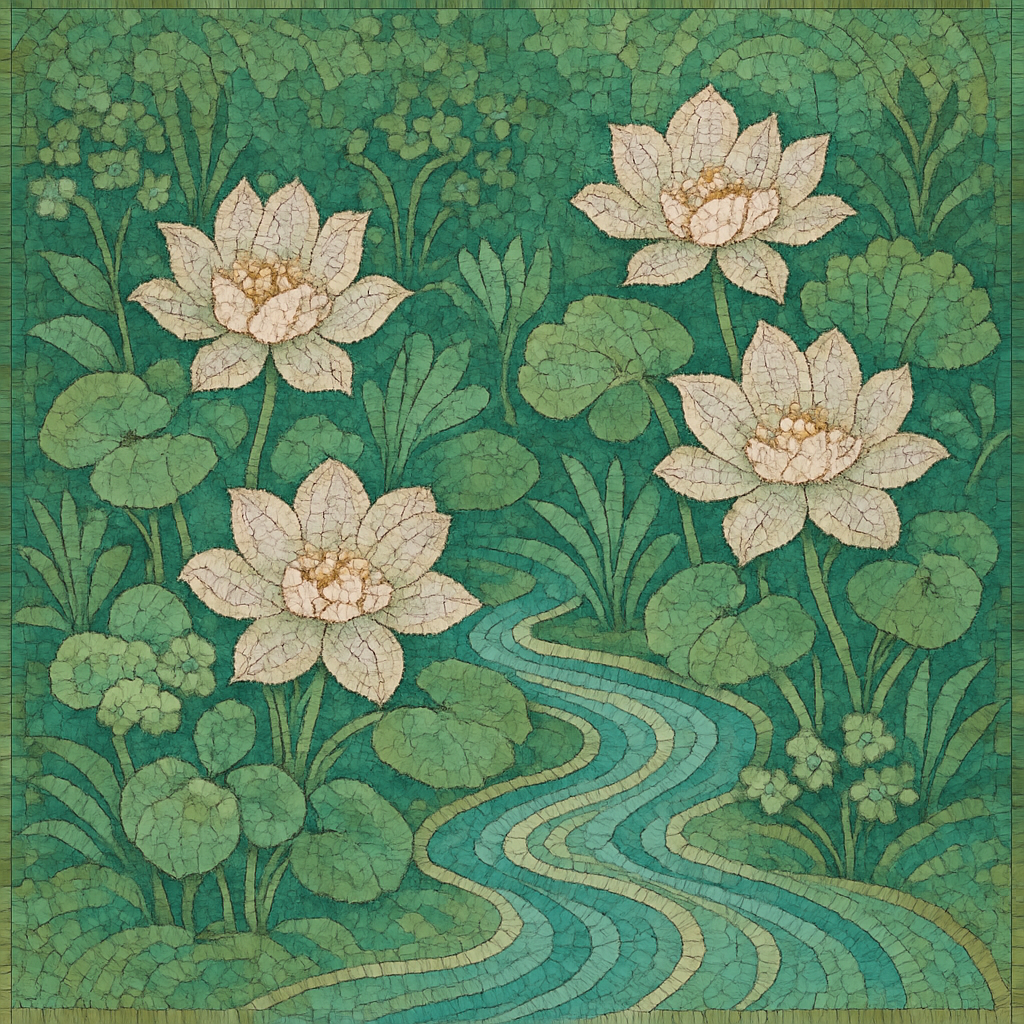 Serene Garden Mosaic DIY Paint By Diamonds