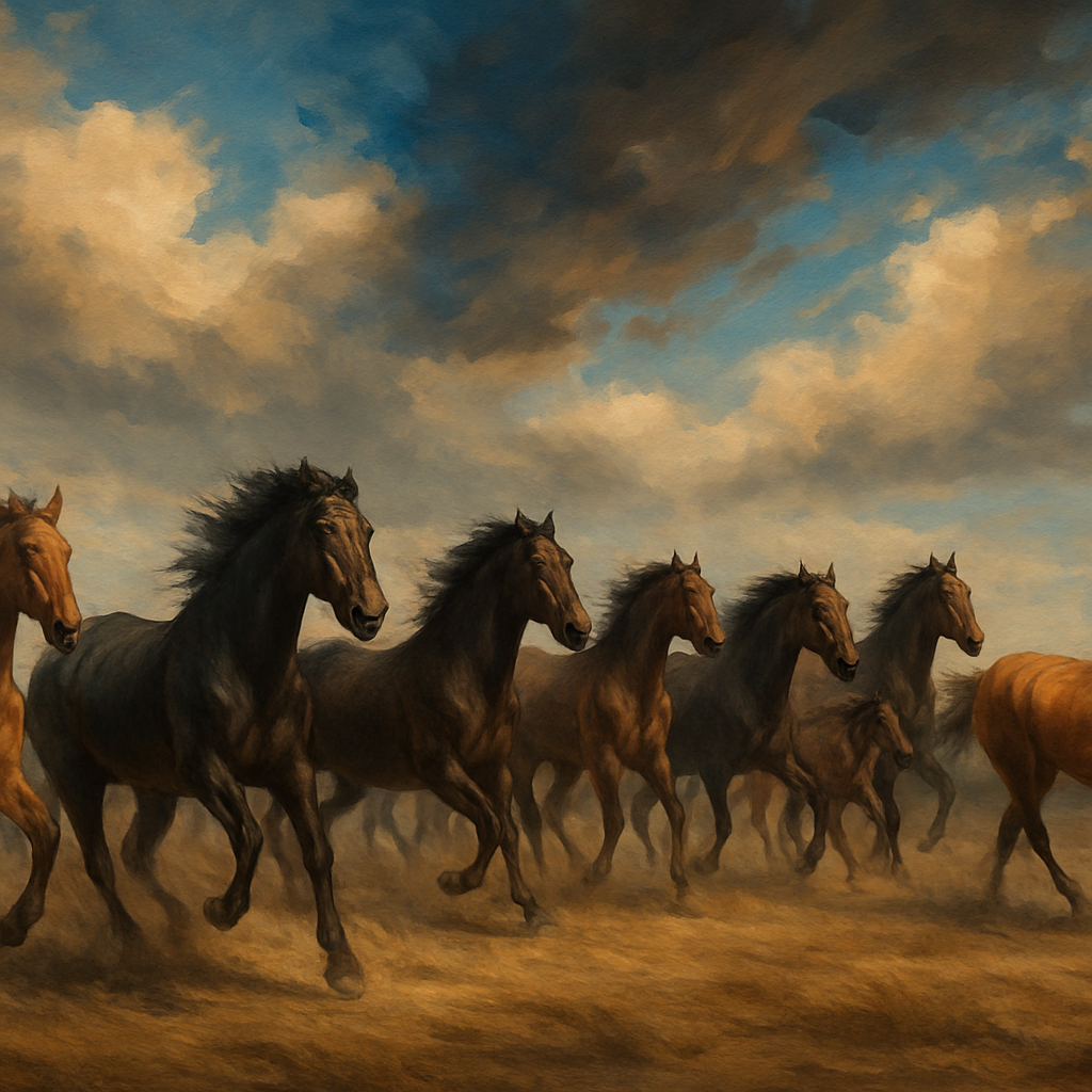 Horse Majesty Panorama DIY Paint By Diamonds