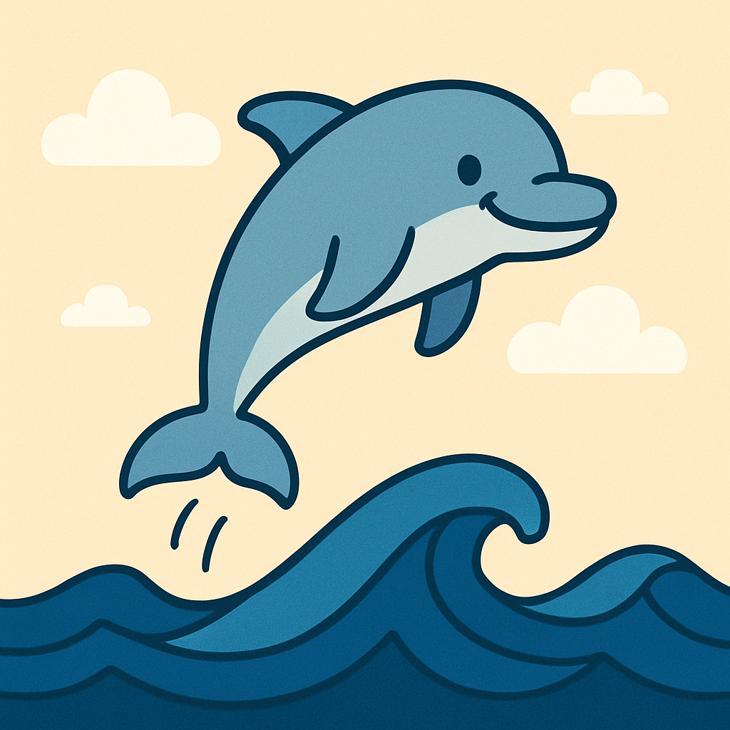 Undersea Adventure: Friendly Dolphin Paint By Diamonds