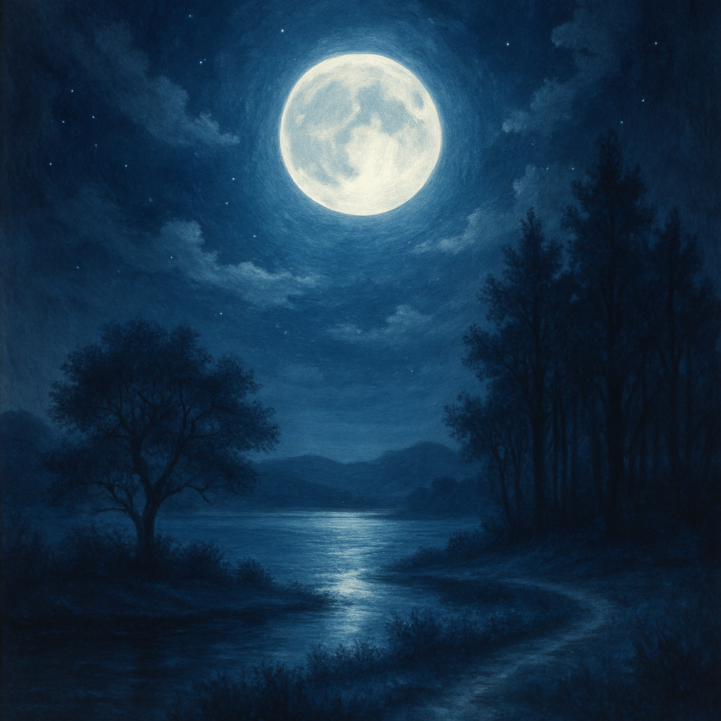 Mystical Moonlit Nightscape DIY Paint By Diamonds