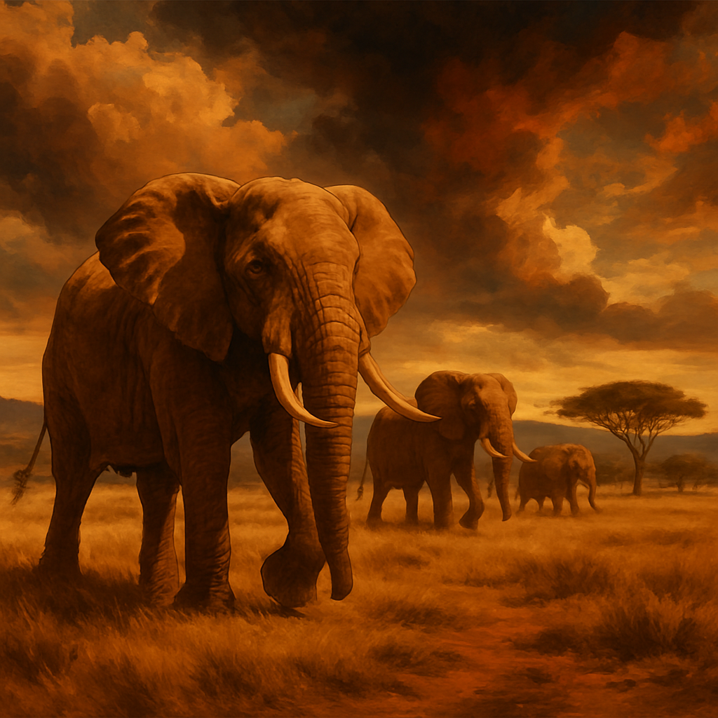 Elephant Safari Adventure DIY Paint By Diamonds