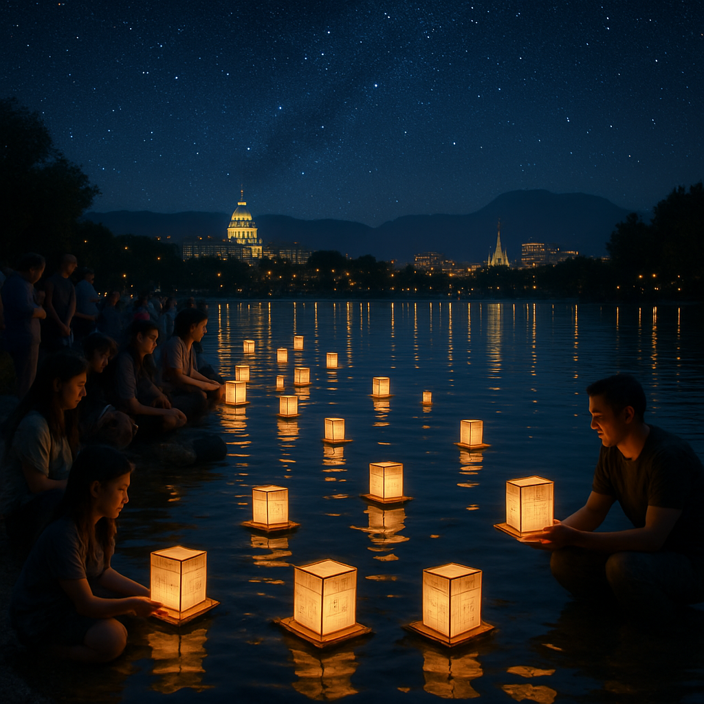 Floating Lantern Festival - Salt Lake City DIY Paint By Diamonds