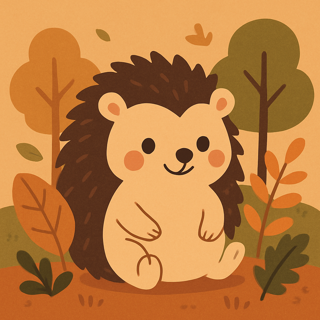 Woodland Friends: Happy Hedgehog Paint By Diamonds