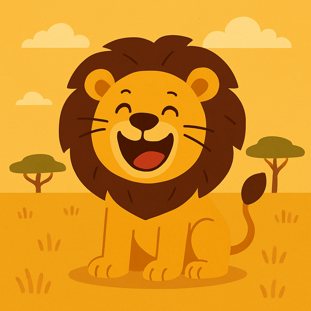Safari Adventure: Laughing Lion Paint By Diamonds