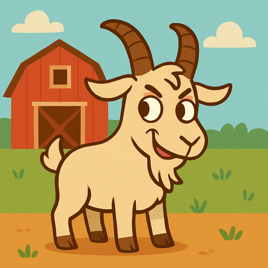 Friendly Farm: Mischievous Goat Paint By Diamonds
