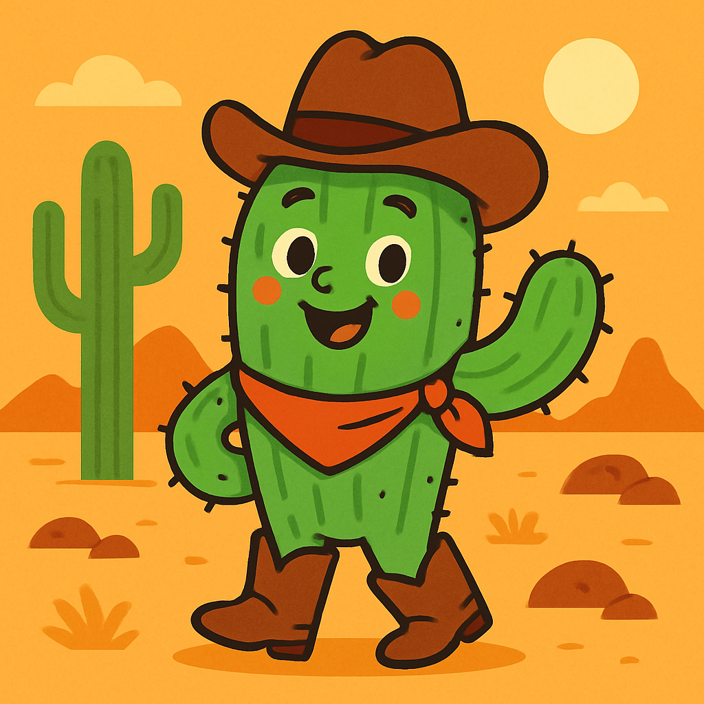 Wild West Adventure: Cowboy Cactus Paint By Diamonds