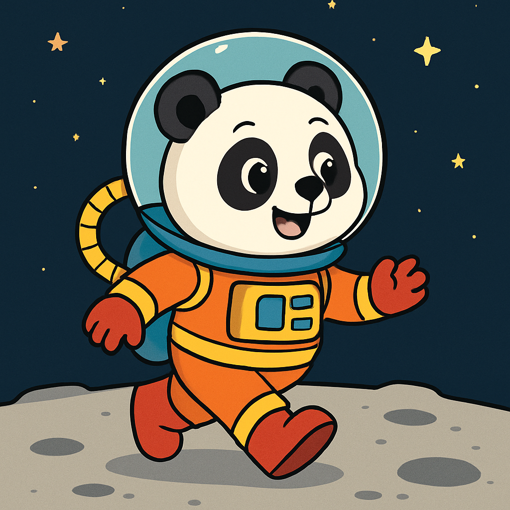 Lunar Panda Explorer Paint By Diamonds