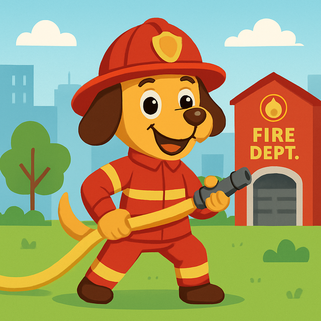 Firefighter Hero Dog Paint By Diamonds
