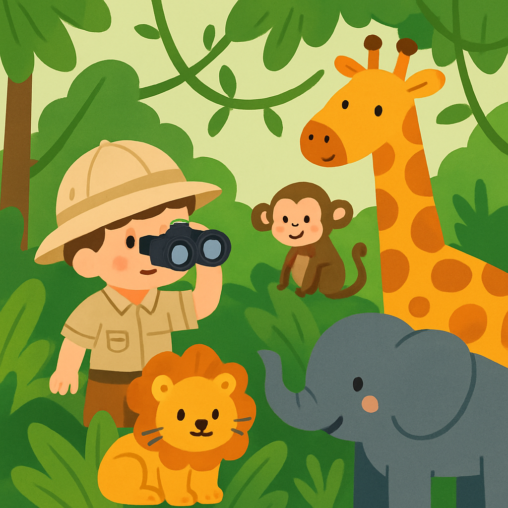 Little Explorer In The Jungle Paint By Diamonds