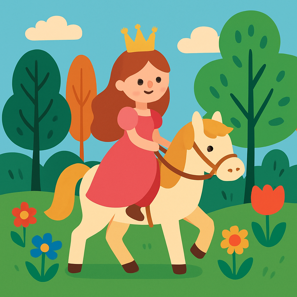 Princess And Her Pony Paint By Diamonds