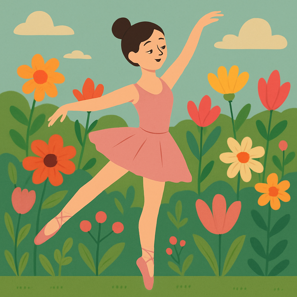 Ballet Dancer In Bloom Paint By Diamonds