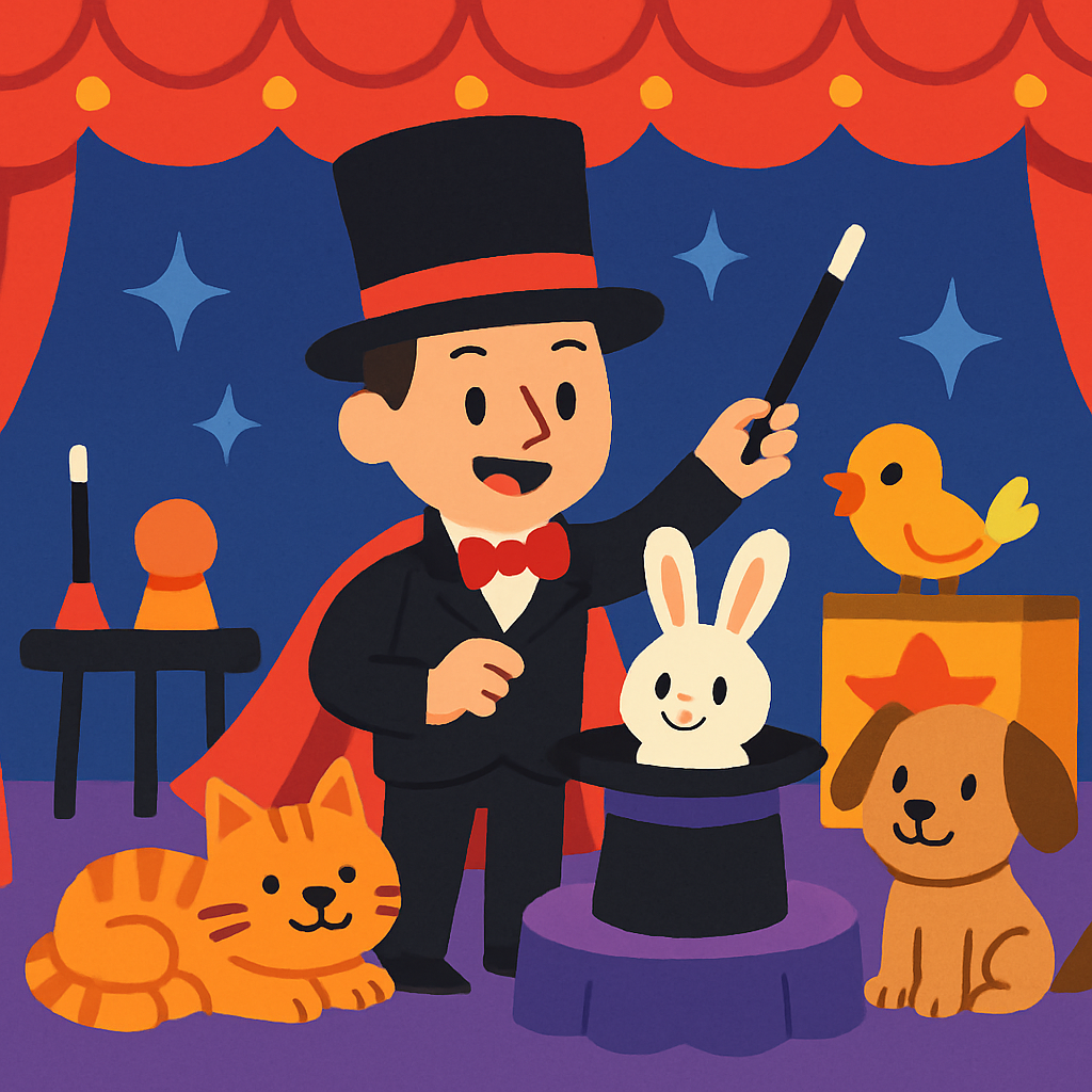 Magician’s Animal Show Paint By Diamonds