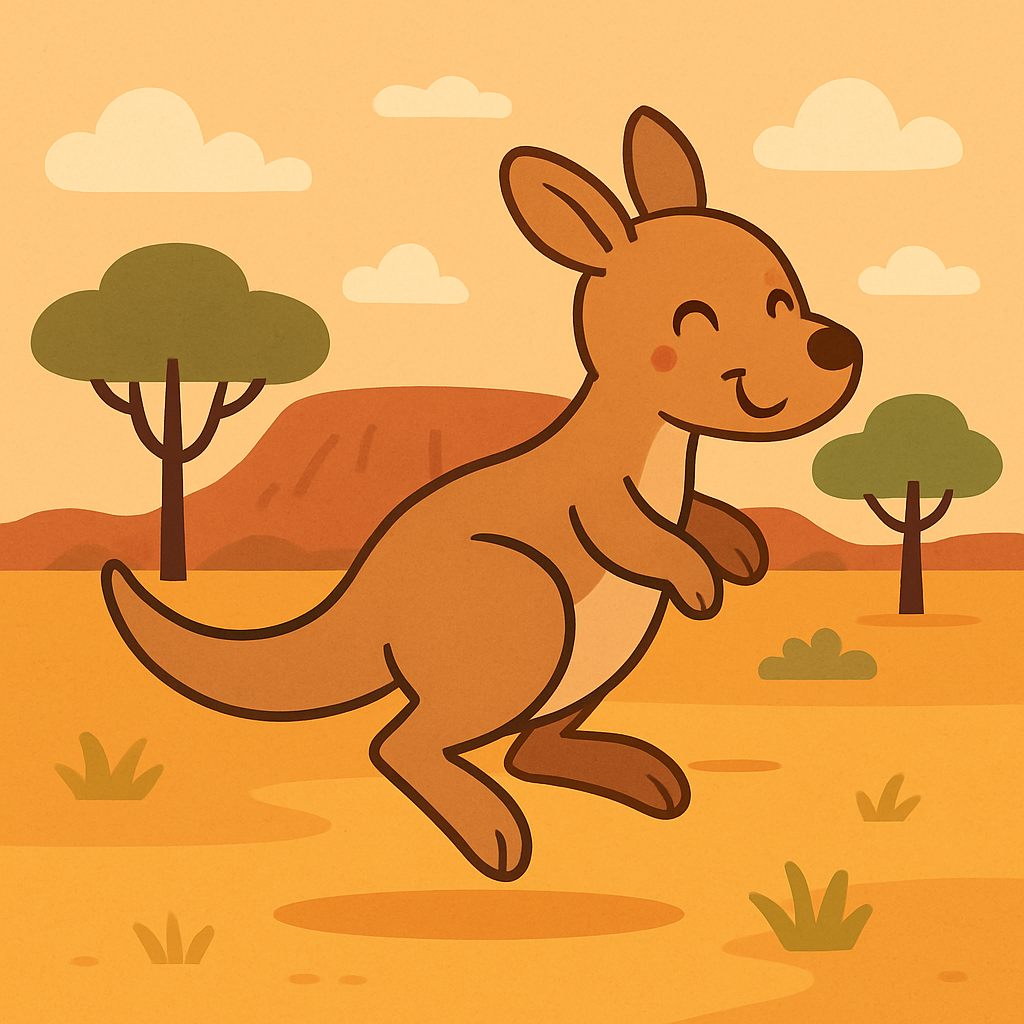 Happy Kangaroo Jumper Paint By Diamonds