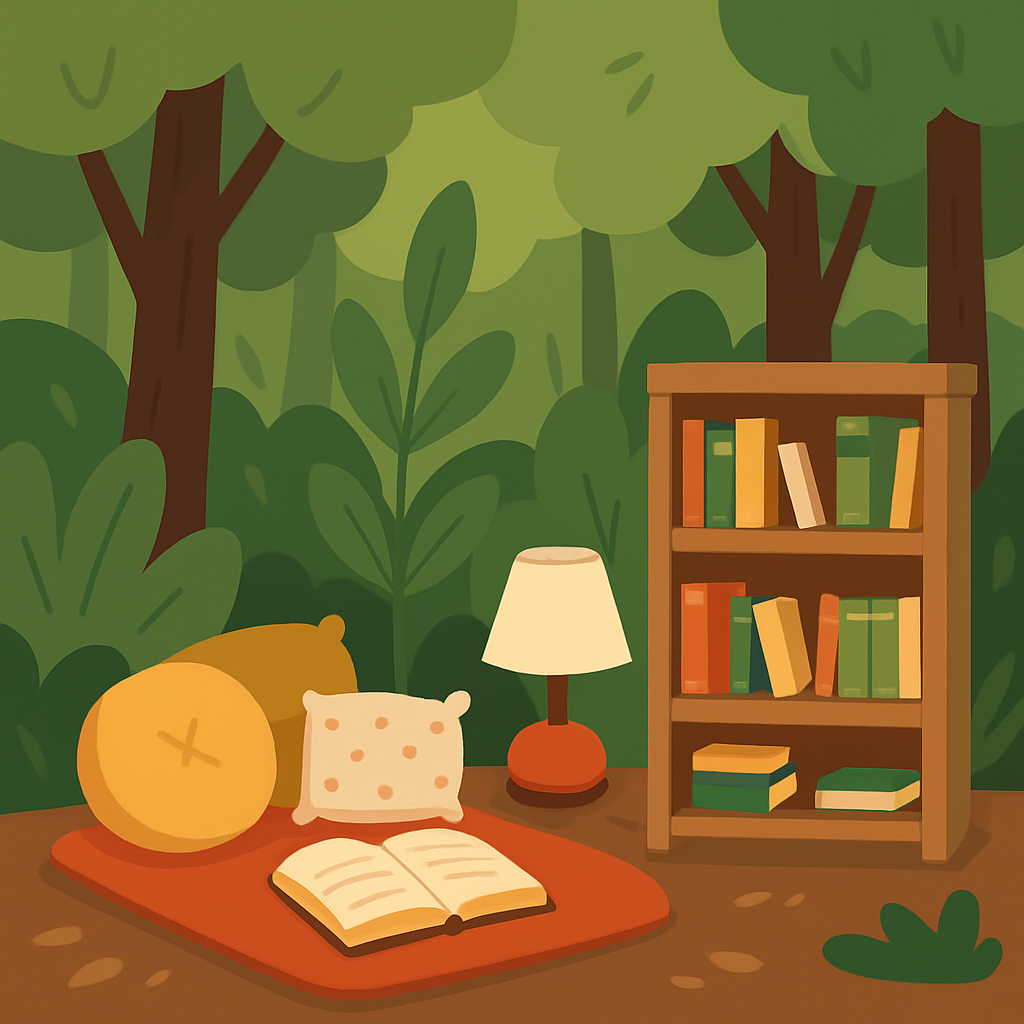 Cozy Forest Reading Nook Paint By Diamonds