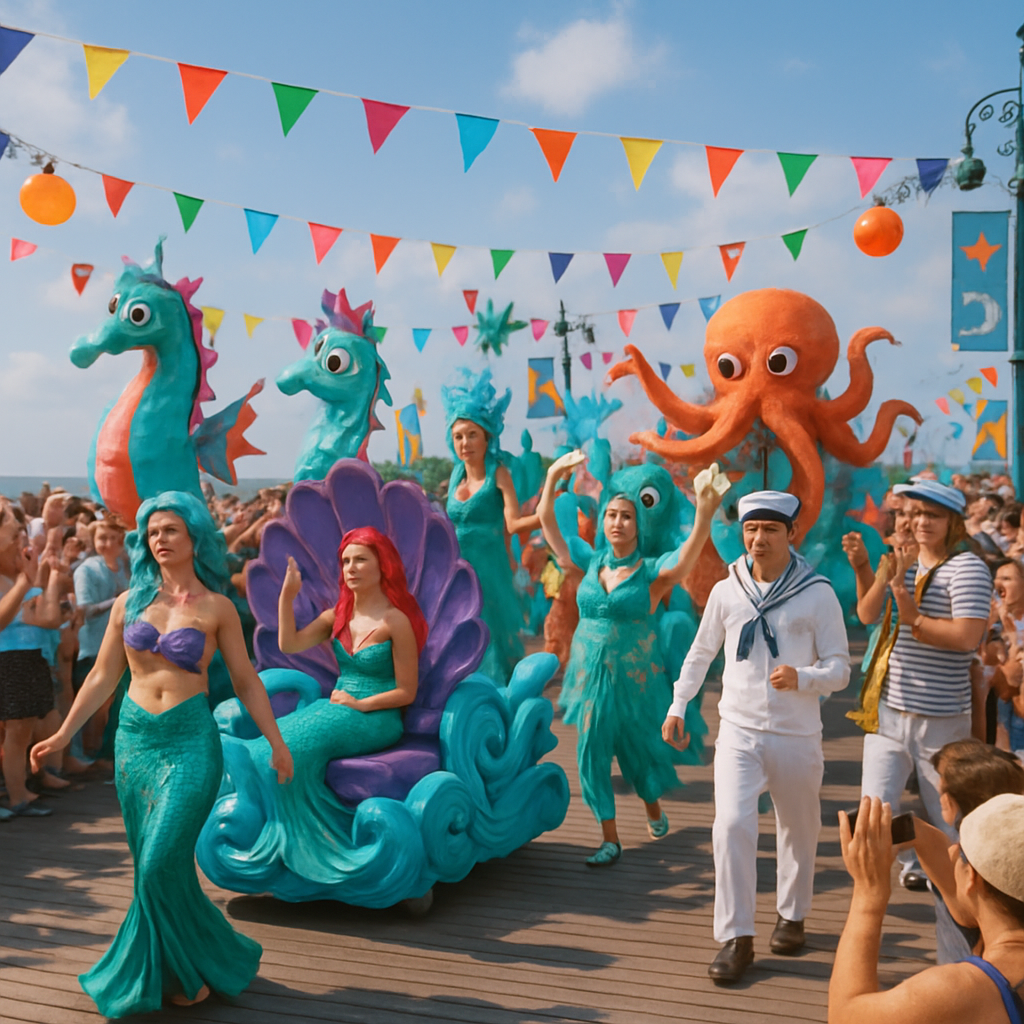 Coney Island Mermaid Parade Paint By Diamond