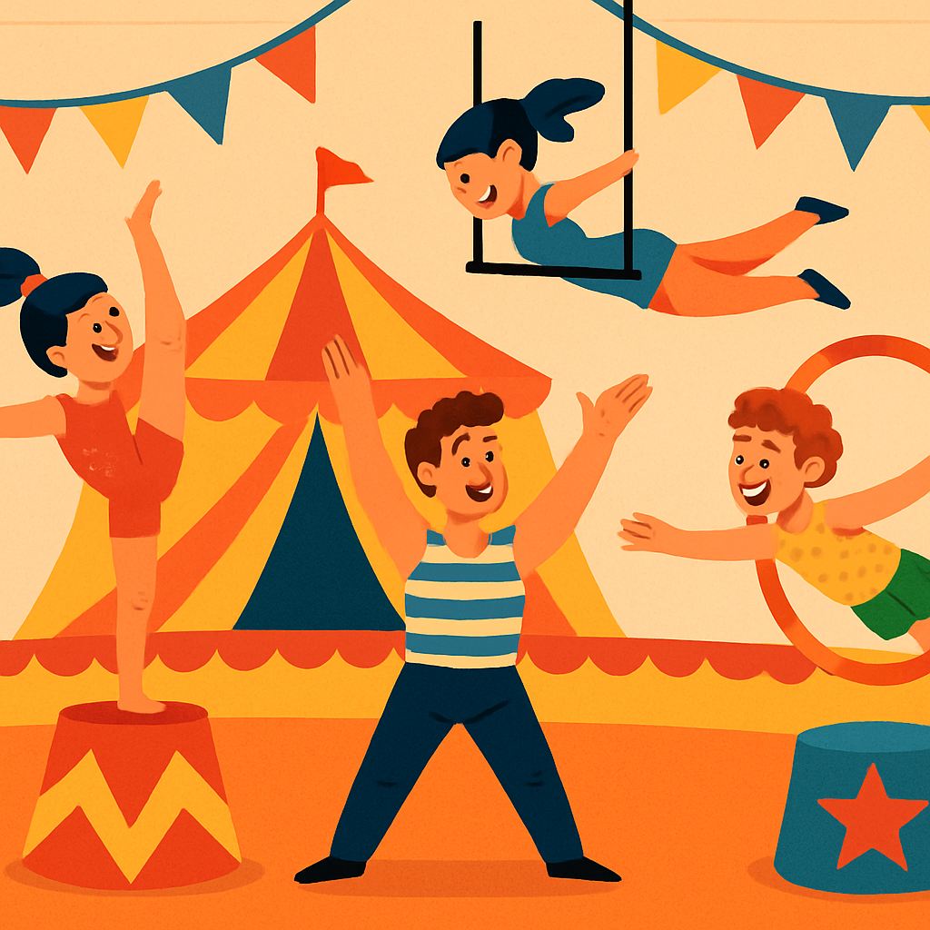 Circus Acrobatics Show Paint By Diamonds