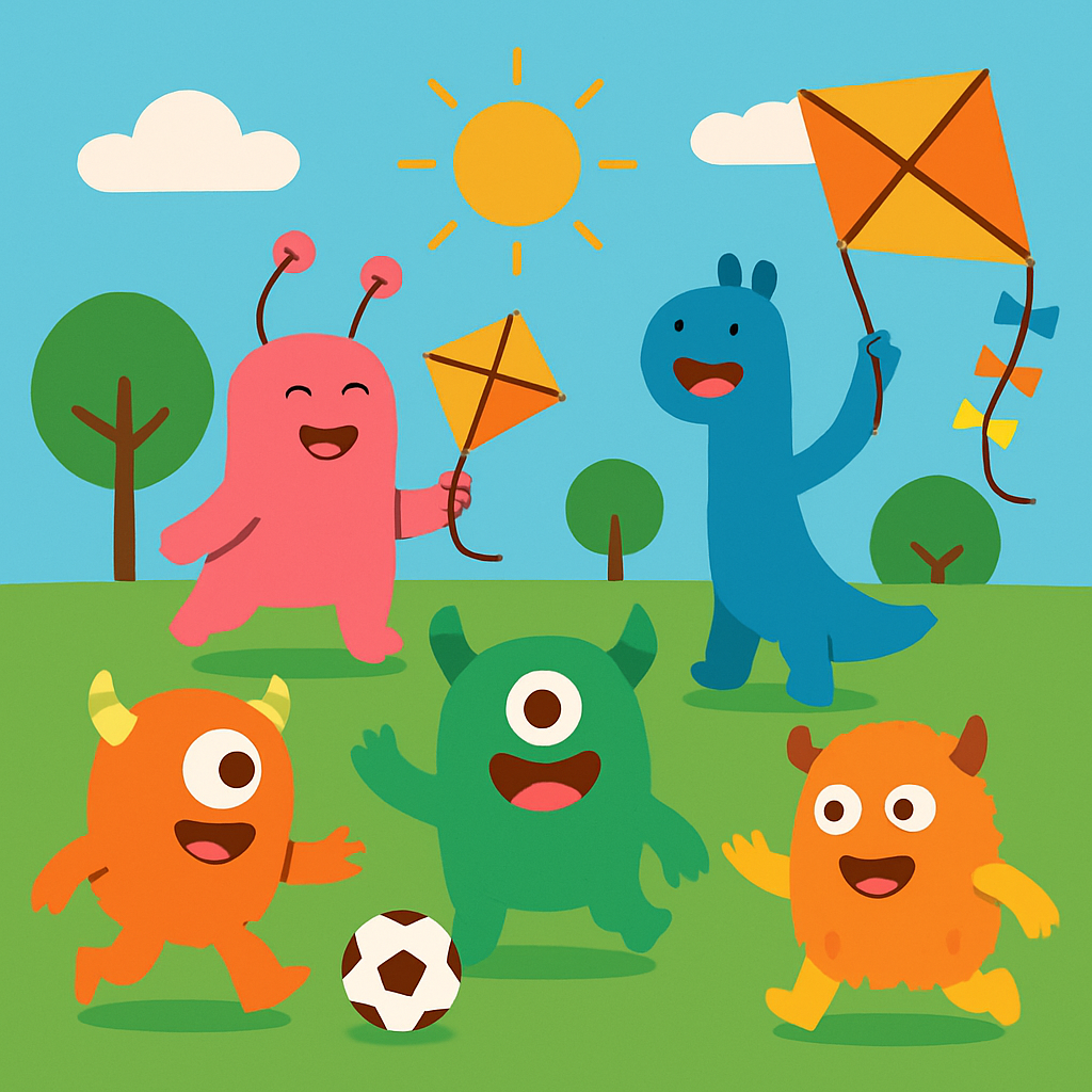 Doodle Monsters Adventure DIY Paint By Diamonds