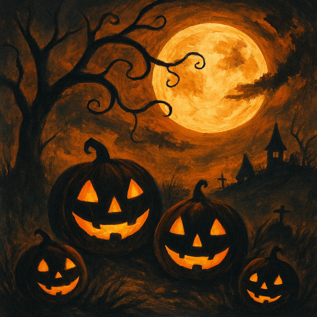 Halloween Night Delight Paint By Diamonds Kits