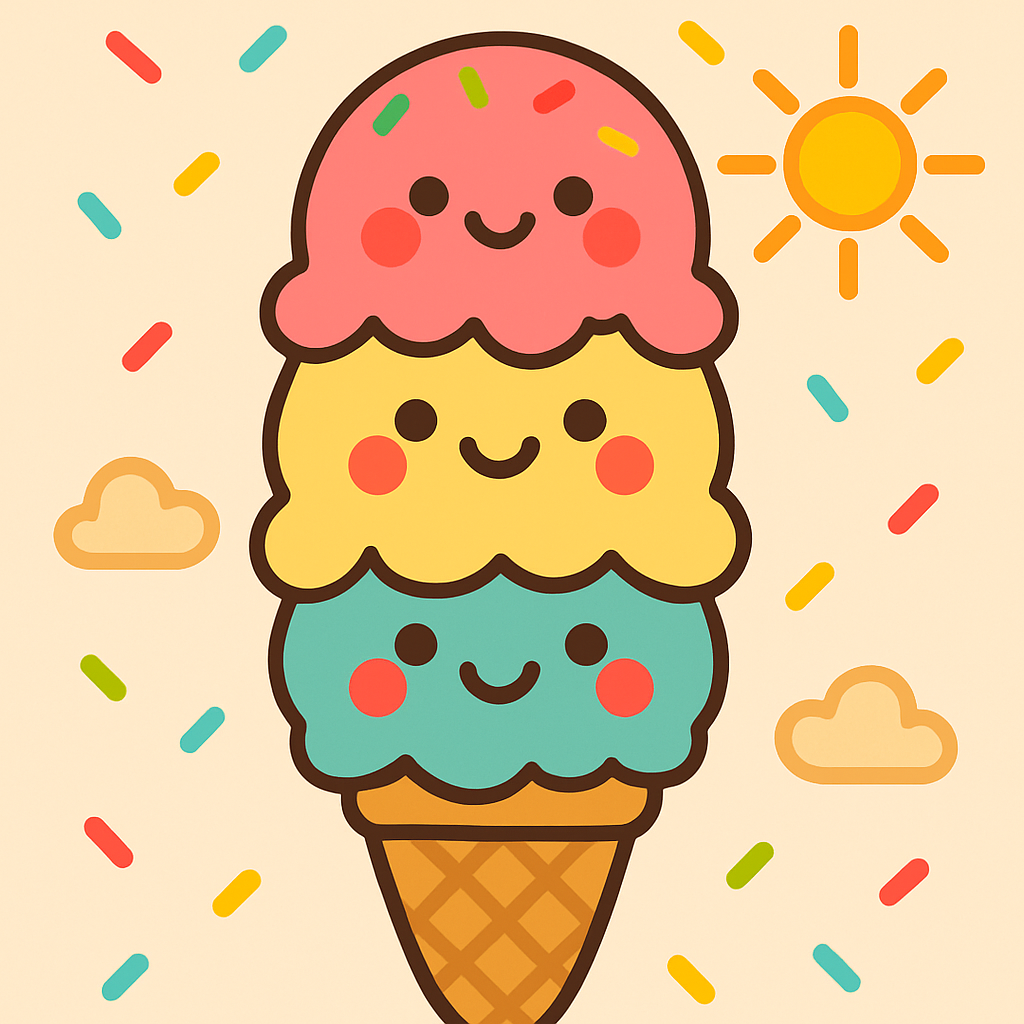 Cool Ice Cream Cone Paint By Diamonds
