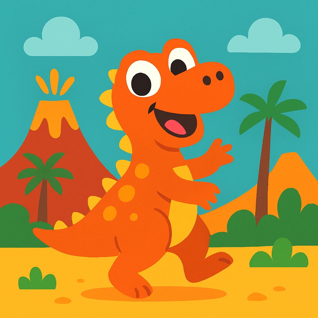 Whimsical Dinosaur Paint By Diamonds
