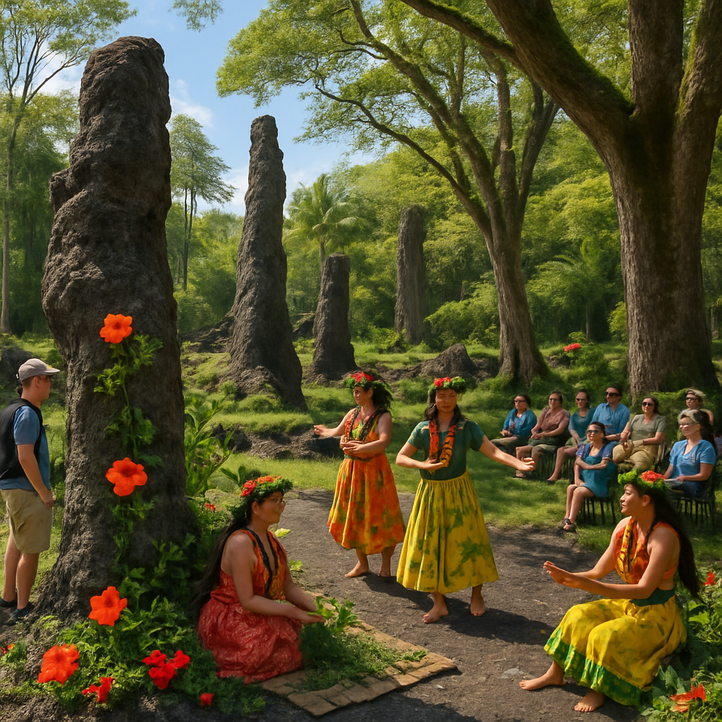 Pahoa Lava Tree State Park Festival - Hawaii Paint By Diamonds Art