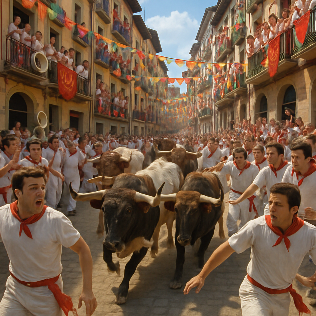 The Festival Of San Fermin - Pamplona Paint By Diamonds Art