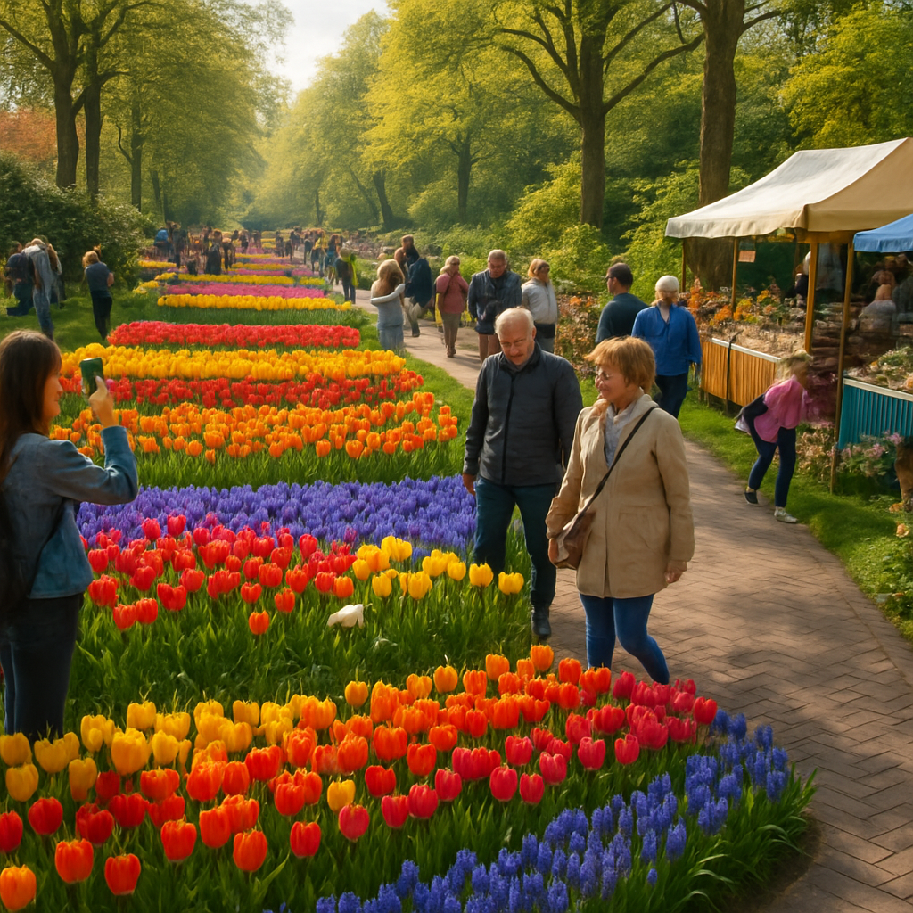 Keukenhof Flower Garden Festival - Netherlands Paint By Diamonds Art