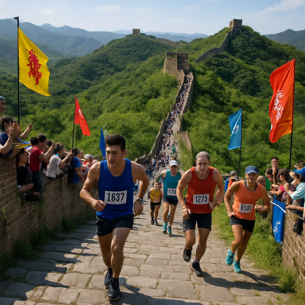 Great Wall Marathon - China Paint By Diamonds Art