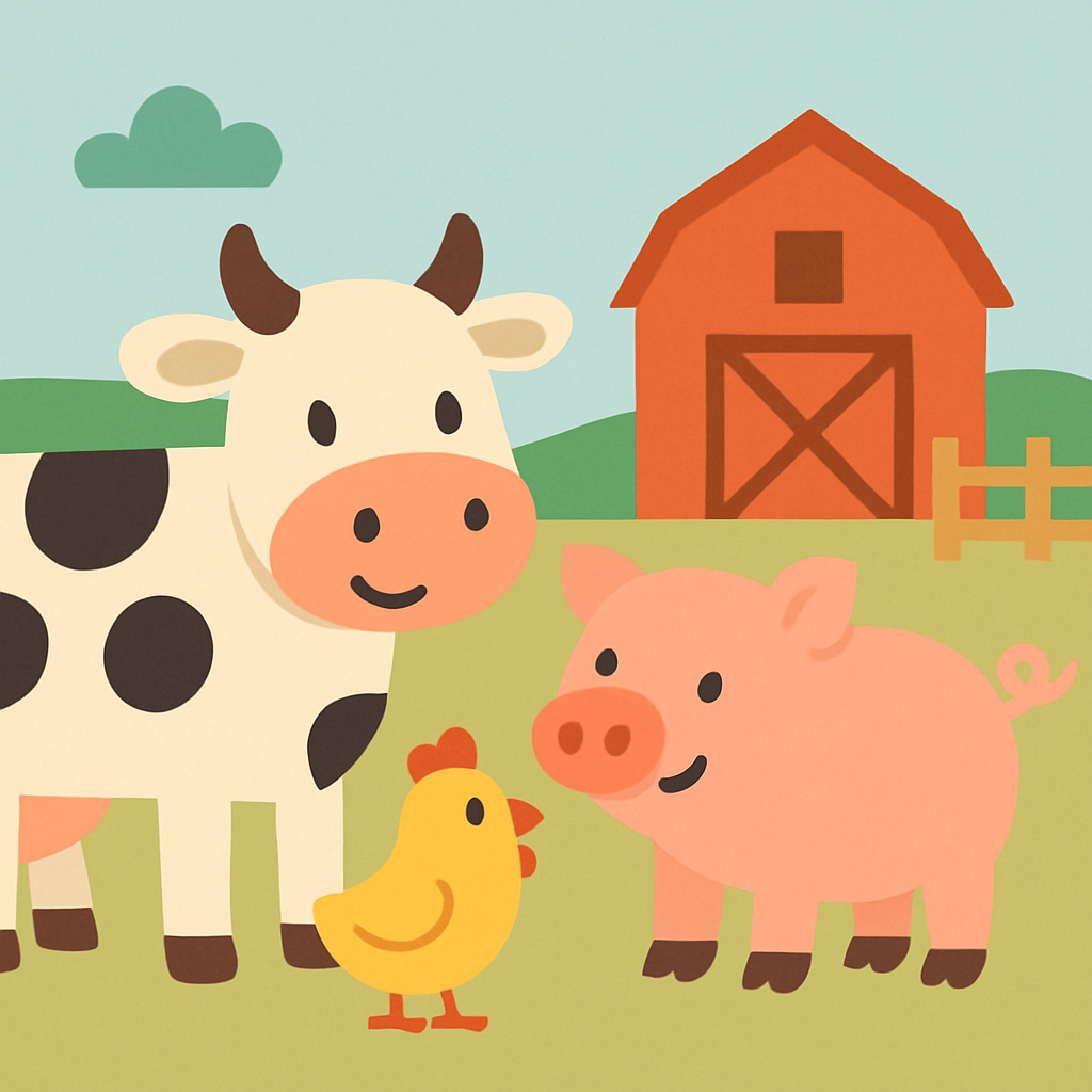 Fun Farmyard Gathering Paint By Diamonds