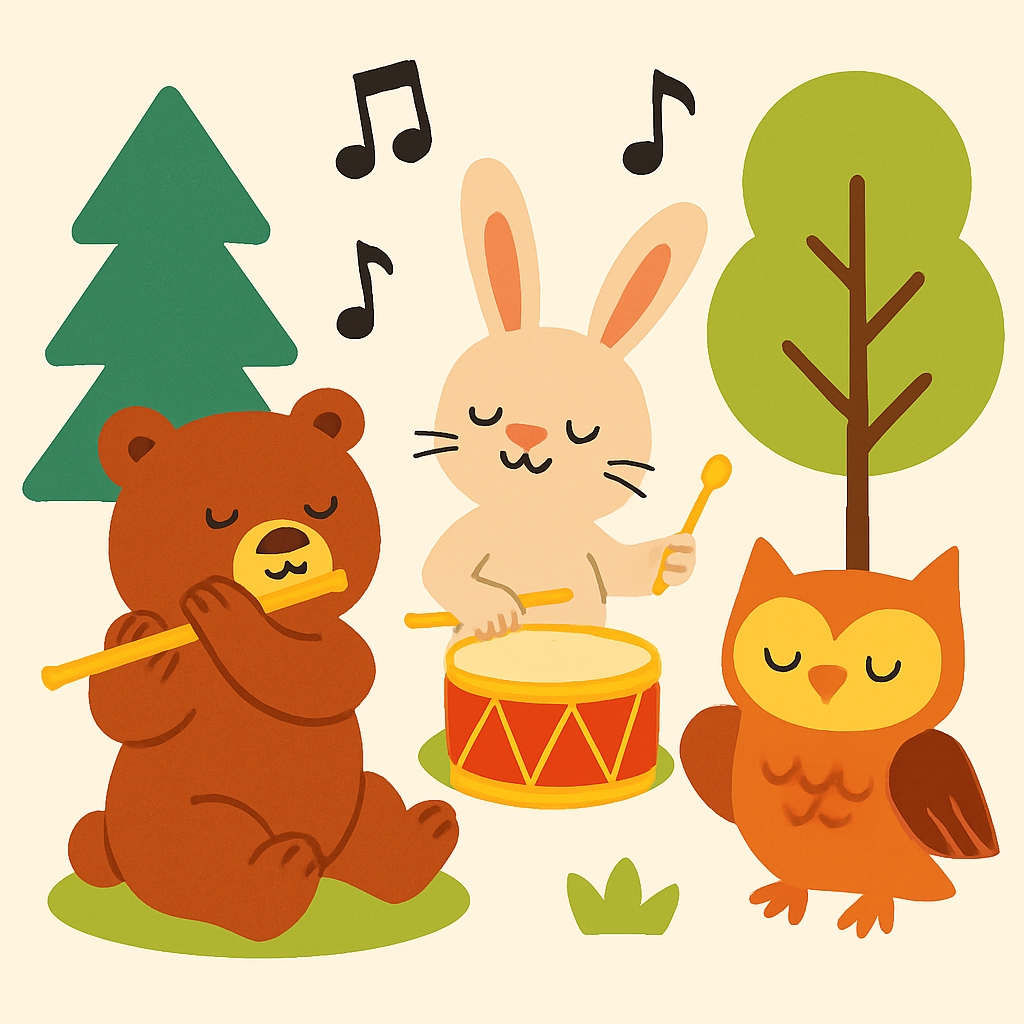 Forest Animal Concert Paint By Diamonds