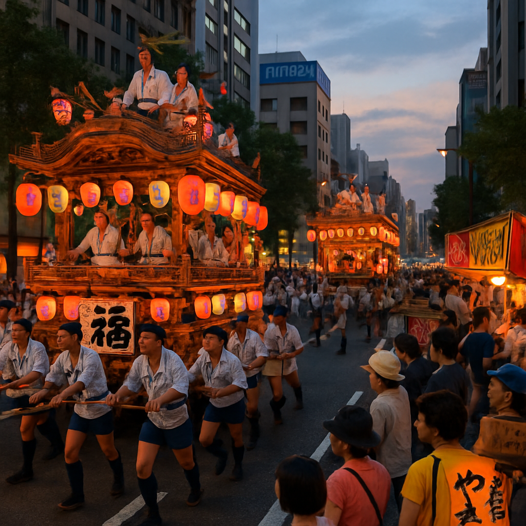 Gion Yatai Matsuri - Fukuoka Painting By Diamonds Kit