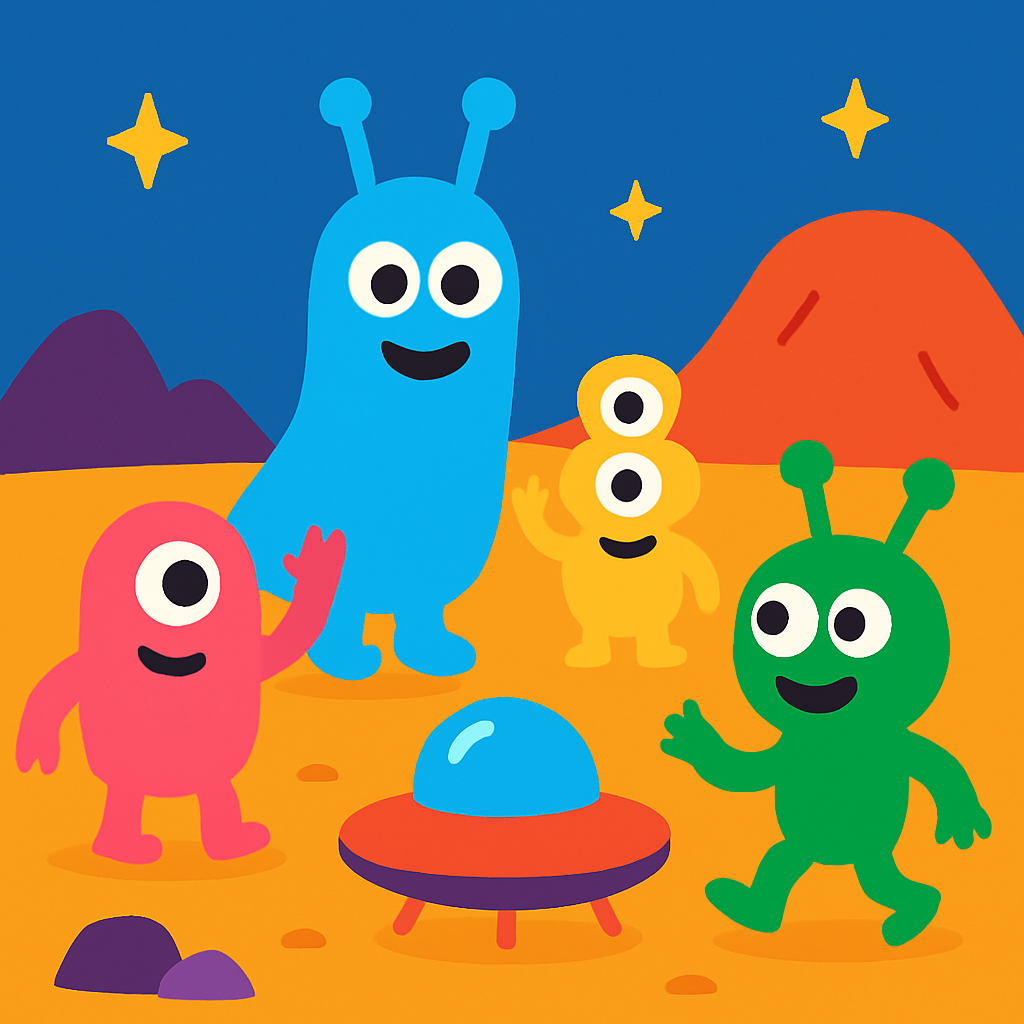 Playful Alien Planet Paint By Diamonds