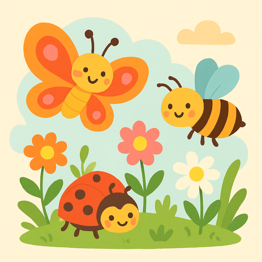 Cute Insect Adventure DIY Paint By Diamonds