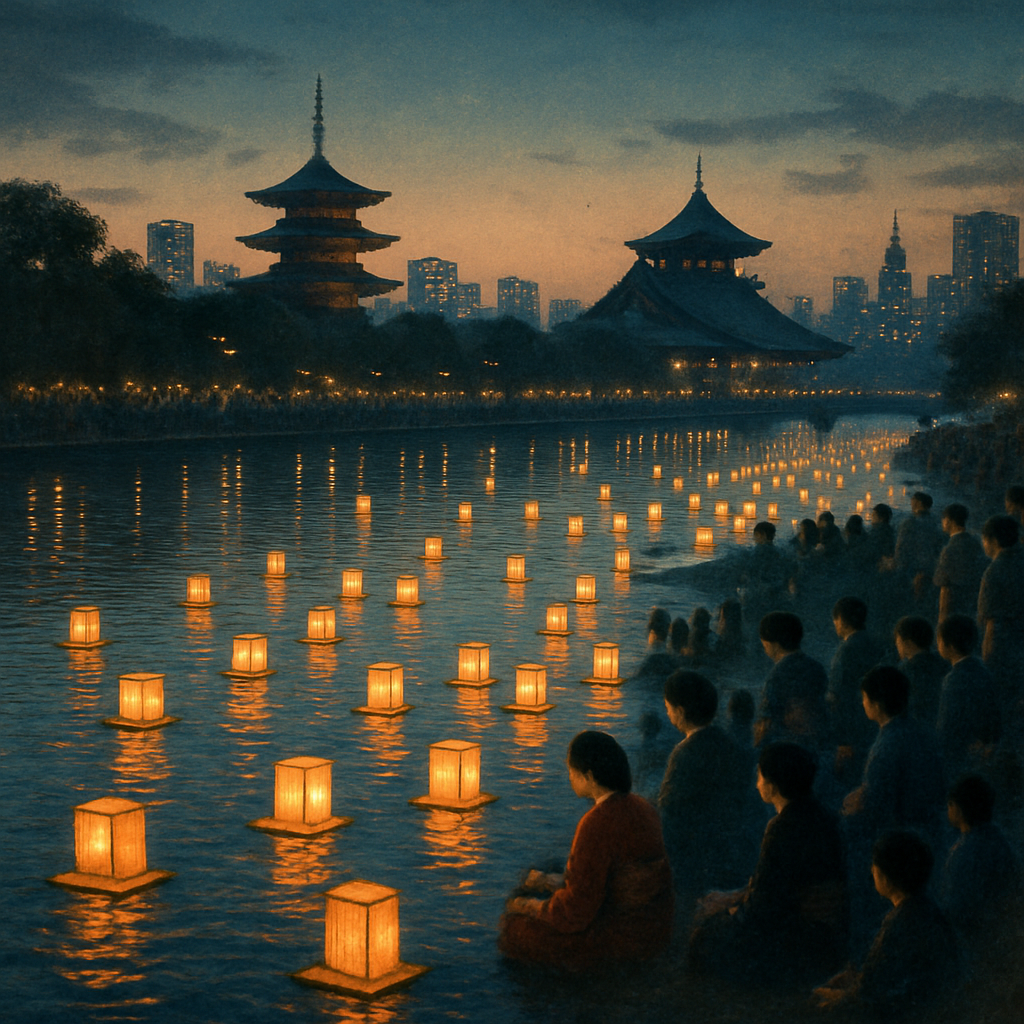 Lantern Floating Ceremony - Tokyo Paint By Diamonds