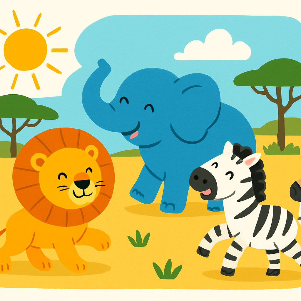Silly Safari Adventures DIY Paint By Diamonds