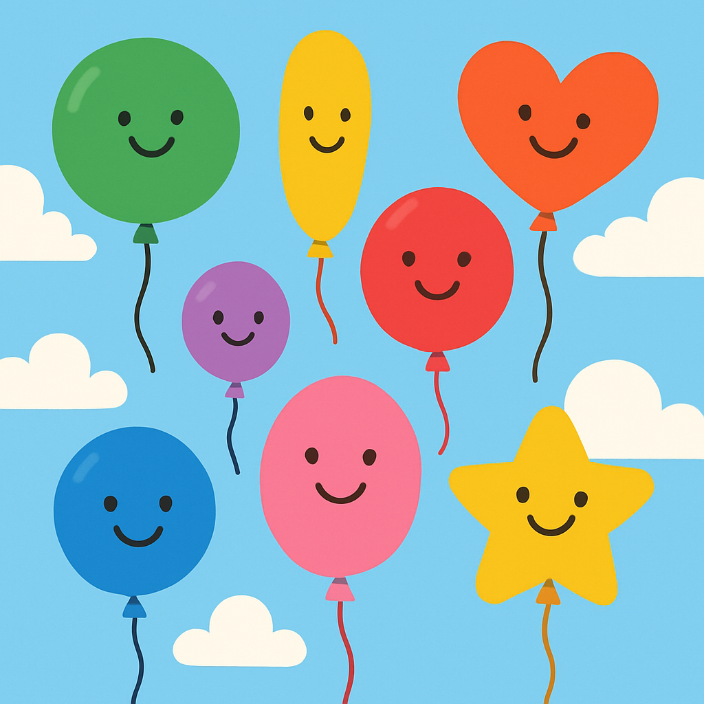 Bouncing Balloons Of Joy DIY Paint By Diamonds