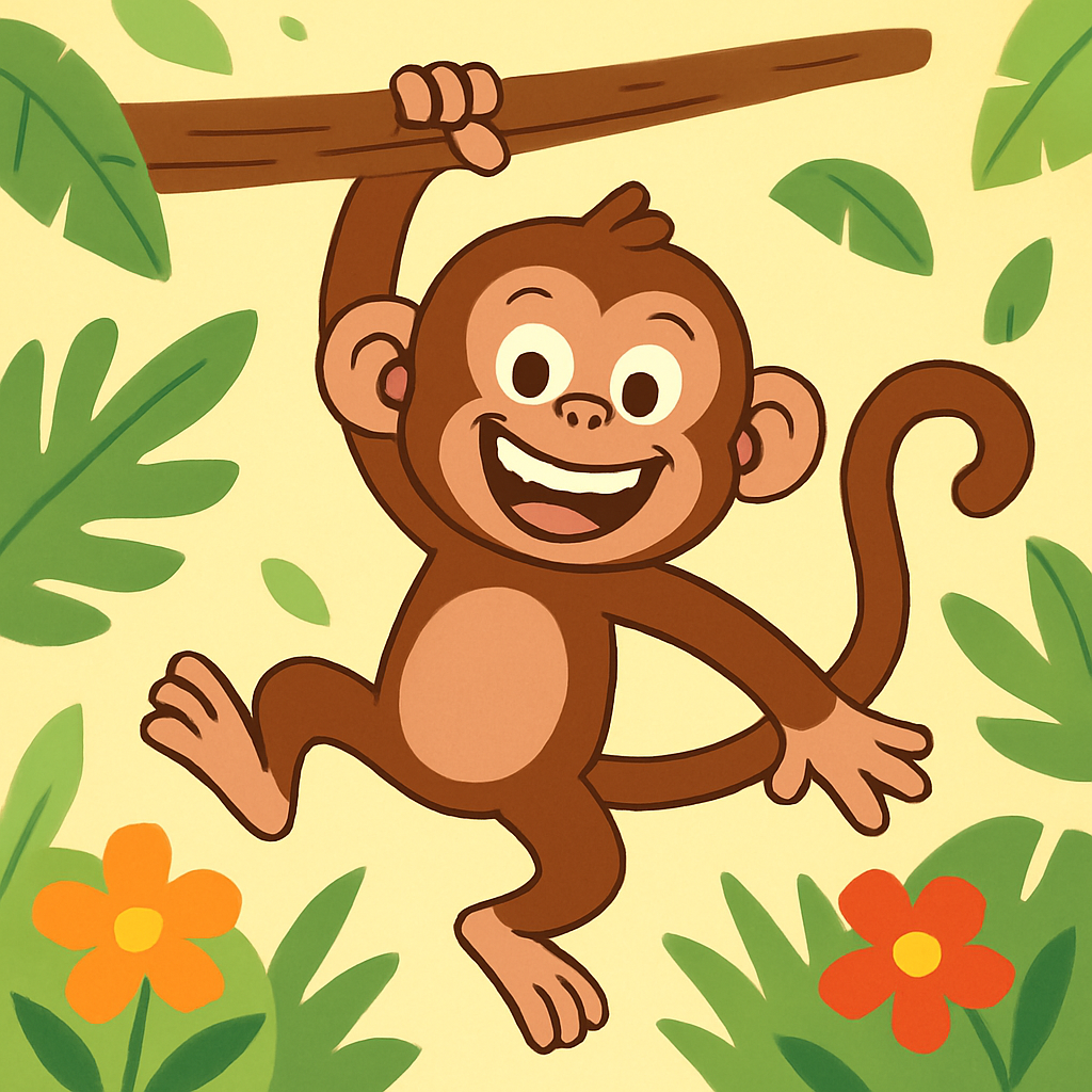 Excited Monkey Diamonded Painting Kits