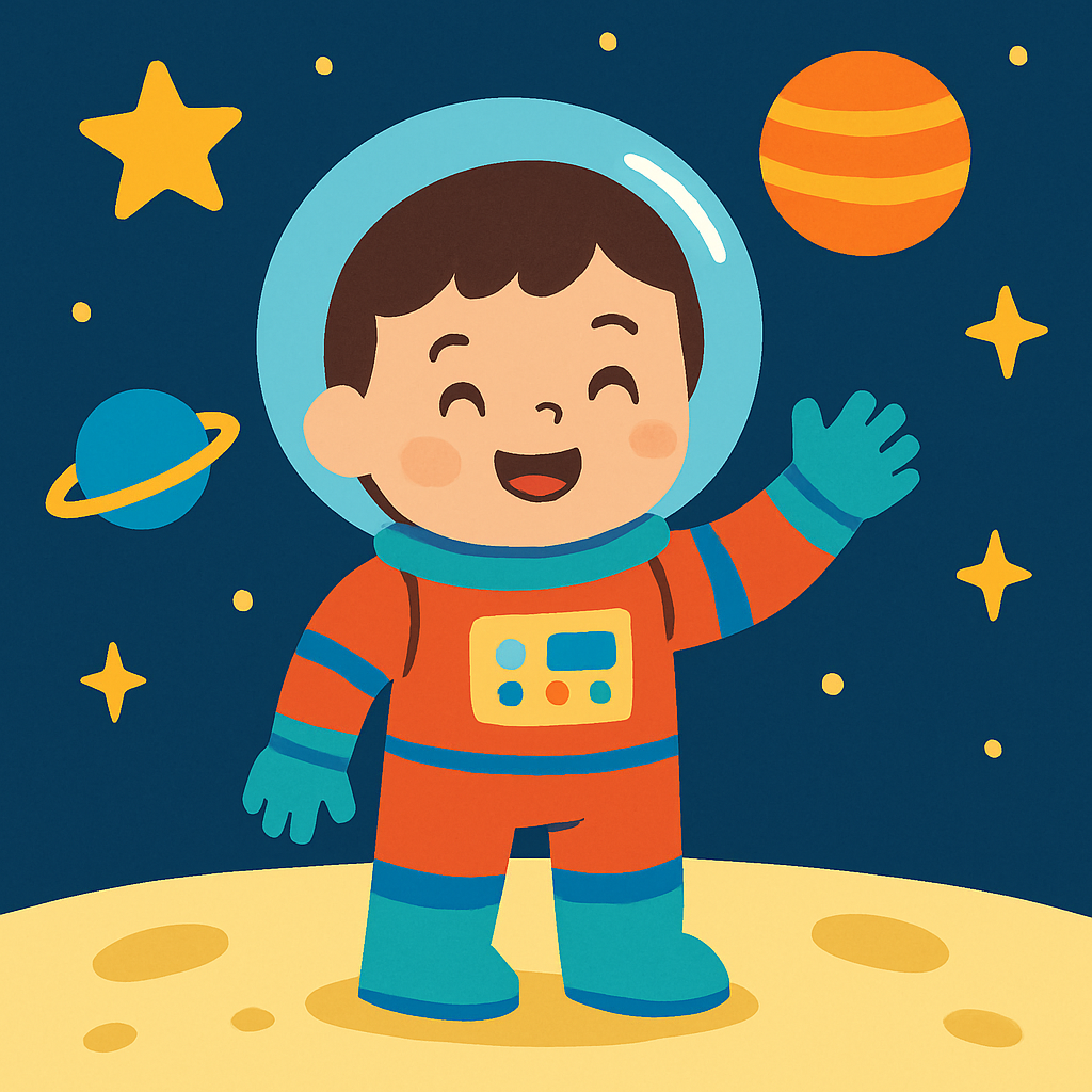 Daring Astronaut Adventure Paint By Color