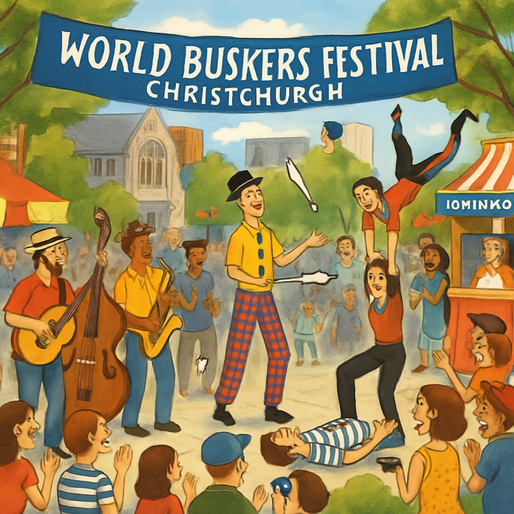World Buskers Festival - New Zealand DIY Paint By Diamonds